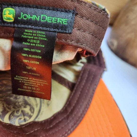 John Deere Camouflage Hat Cap Farm Equipment One Size Snapback Hunting New - Picture 12 of 12